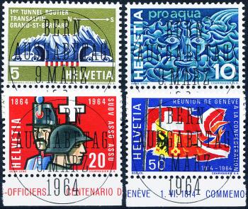 Thumb-1: 406-409 - 1964, Pubblicità e francobollo commemorativo
