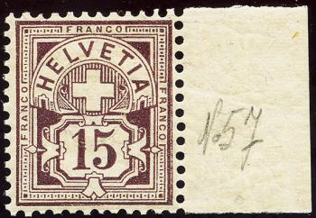 Stamps: 64B - 1894 Fiber paper, KZ B