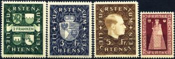 Thumb-1: FL147-FL150 - 1939-1941, Coat of Arms, Prince and Madonna of Dux