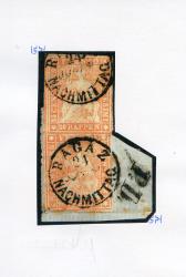 Thumb-3: 25D - 1857, Berner Druck, 3. Druckperiode, Zürcher Papier