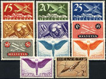 Francobolli: F3-F13 - 1923-30 Varie rappresentazioni simboliche, edizione su carta liscia