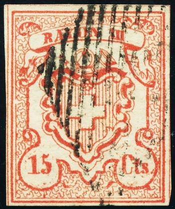 Timbres: 19-T10 ML-I - 1852 Rayonne III centimes