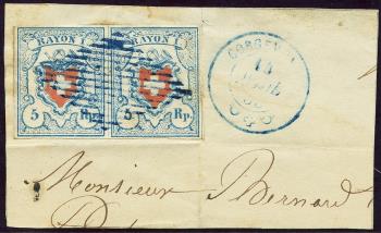 Stamps: 17IIT29+30 C1-LU - 1851 Rayon I, without cross border