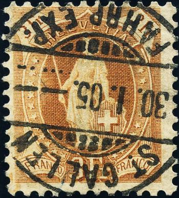 Thumb-1: 72E - 1901, weisses Papier, 14 Zähne, KZ B