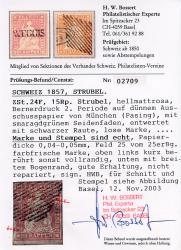 Thumb-2: 22F-25F - 1856, Impression de Berne, 1ère période d'impression, papier de Munich