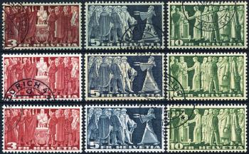 Francobolli: 216v-218x - 1938-1955 Rappresentazioni simboliche
