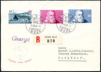 Stamps: W29-W30 - 1948 Individual values from the IMABA block and 100 years of Switzerland. Constitution