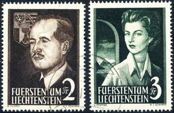 Briefmarken: FL276-FL277 - 1955 Fürst und Fürstin