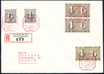 Thumb-1: W12-W13 - 1943, Individual items from the jubilee block 100 years of Swiss postal stamps