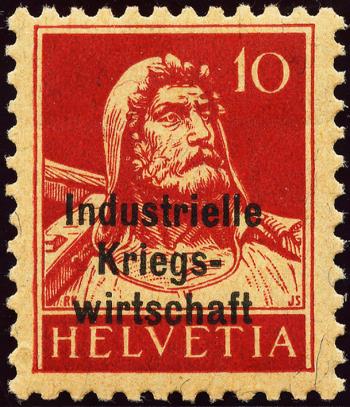 Stamps: IKW12 - 1918 Industrial wartime economy, overprint in bold type