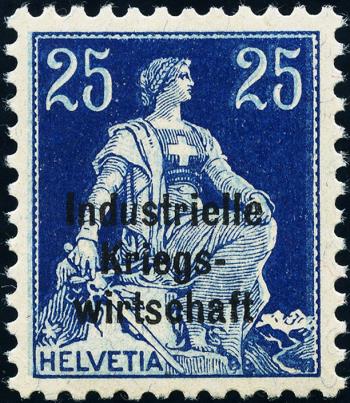 Stamps: IKW14 - 1918 Industrial wartime economy, overprint in bold type
