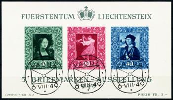 Thumb-1: W23 - 1949, Liechtenstein Stamp Exhibition