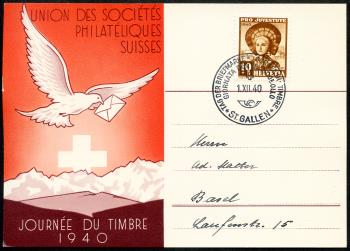 Briefmarken: TdB1940F - 1.XII.1940 St.Gallen