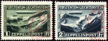 Stamps: F7-F8 - 1931 Special airmail stamps for the Zeppelin flight of June 10th