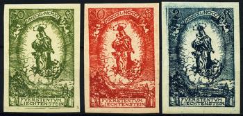 Stamps: FL40U-FL42U - 1920 Commemorative edition for the 80th birthday of John II.