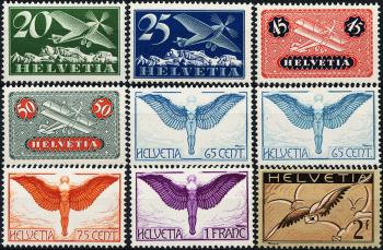 Francobolli: F4z-F13z - 1933-1937 Varie rappresentazioni, edizione su carta quadrettata