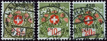 Francobolli: PF8-PF10 - 1926 Stemma svizzero e rose alpine