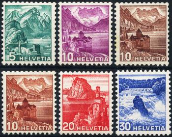 Briefmarken: 202yRM-207yRM - 1936-1942 Neue Landschaftsbilder