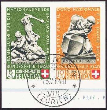 Briefmarken: Z28 - 1940 aus dem Bundesfeierblock I