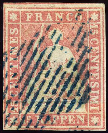 Thumb-1: 24Aa - 1854, Pressione di Monaco, 1° periodo di stampa, carta di Monaco