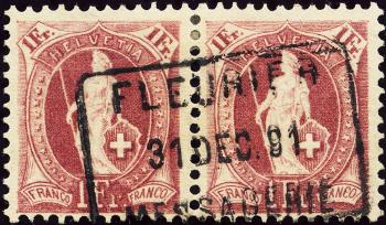 Stamps: 71A - 1882 white paper, 14 teeth, KZ A