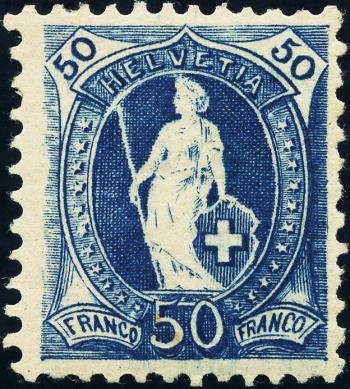 Briefmarken: 70D - 1895 weisses Papier, 13 Zähne, KZ B