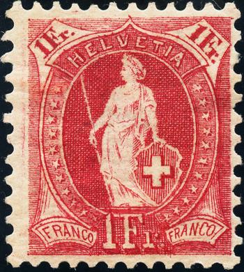 Briefmarken: 75D - 1902 weisses Papier, 13 Zähne, KZ B