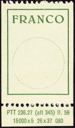 Thumb-1: FZ5.1.09 - 1959, Antiqua font, circle 19 mm
