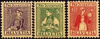 Stamps: J7-J9 - 1917 costume pictures