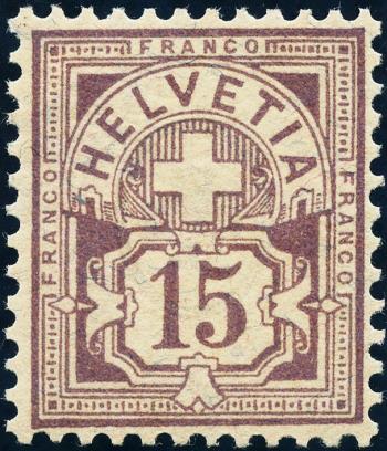Stamps: 64A - 1889 Fiber paper, KZ A