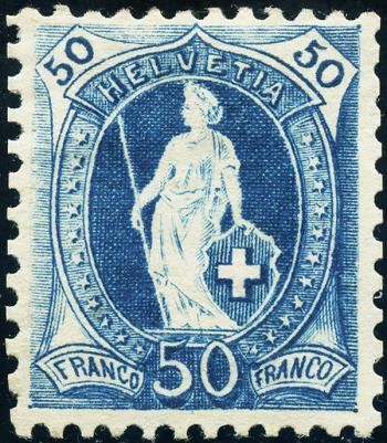 Stamps: 70C - 1891 white paper, 13 teeth, KZ A