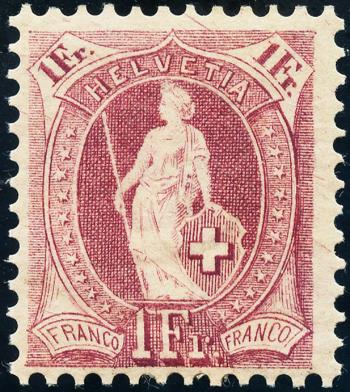 Briefmarken: 71E - 1900 weisses Papier, 14 Zähne, KZ B