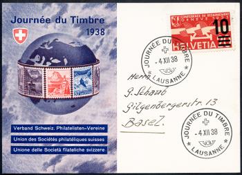 Timbres: TdB1938F -  Lausanne 4.XII.1938