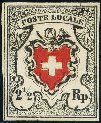 Stamps: 14I-T29.2.06 - 1851 Poste locale with cross border
