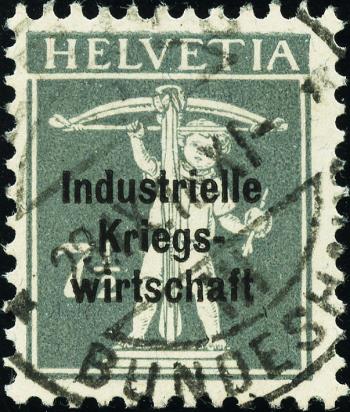Briefmarken: IKW11 - 1918 Industrielle Kriegswirtschaft, Aufdruck dicke Schrift