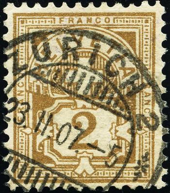 Stamps: 80 - 1906 Fiber paper with WZ