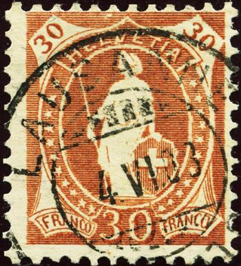 Thumb-1: 96A - 1907, Carta in fibra, 14 denti, WZ