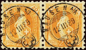 Thumb-1: 66B - 1888, carta bianca, 11 denti, KZ A