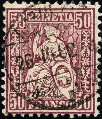 Briefmarken: 51 - 1881 Faserpapier