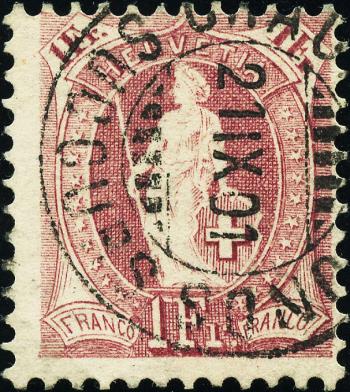 Stamps: 71E - 1900 white paper, 14 teeth, KZ B