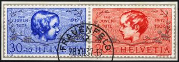 Briefmarken: J83I-J84I - 1937 Einzelwerte aus Jubiläumsblock