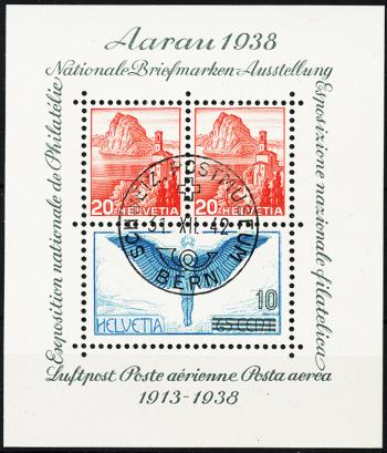 Timbres: W11 - 1938 Bloc Aarau