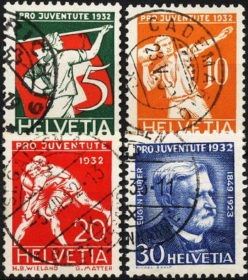 Briefmarken: J61-J64 - 1932 Sportdarstellungen und Bildnis Eugen Hubers