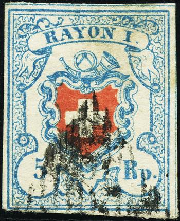 Briefmarken: 17II-T9 C1-LU - 1851 Rayon I, ohne Kreuzeinfassung