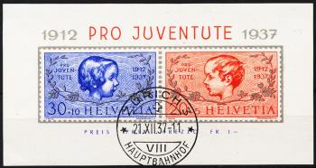 Thumb-1: J83I-J84I - 1937, Anniversary block 25 years of Pro Juventute brands