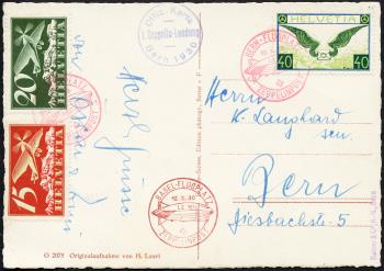 Timbres: ZF38.Ca1 - 12. Dezember 1930 Voyage suisse à Bâle et Berne