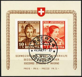 Stamps: J98I-J99I - 1941 Special sheet for war winter relief