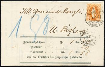 Thumb-1: 66D - 1895, weisses Papier, 13 Zähne, KZ B