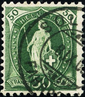 Stamps: 90A - 1905 white paper, 13 teeth, water mark