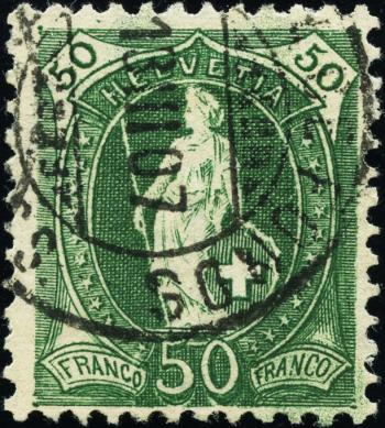 Stamps: 90C - 1907 Fiber paper, 14 teeth, WZ